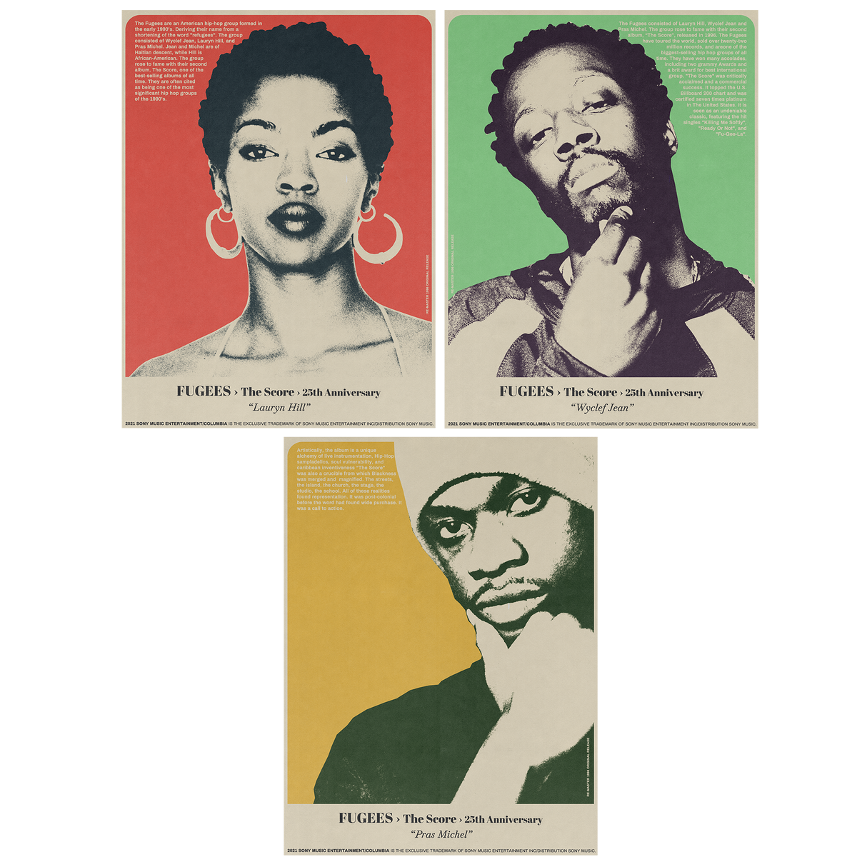 FUGEES POSTER - SET OF 3